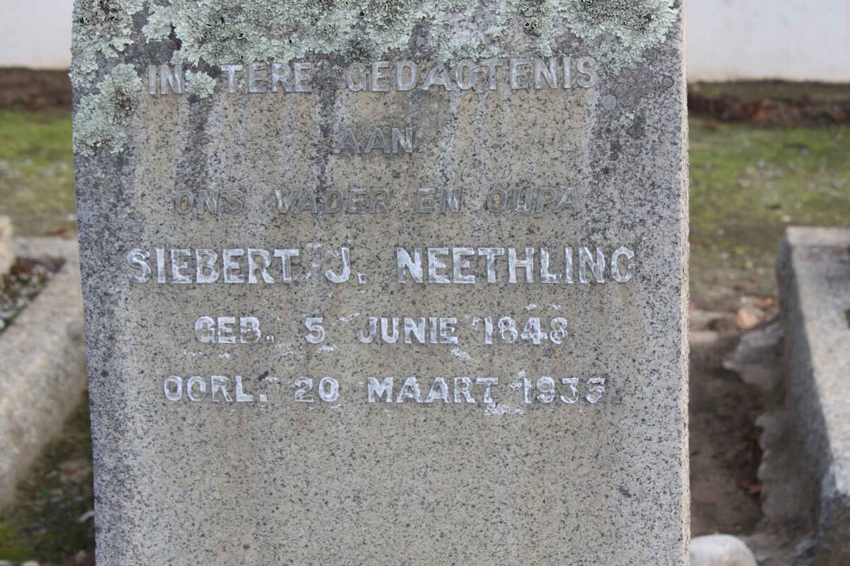 NEETHLING Siebert J. 1848-1935