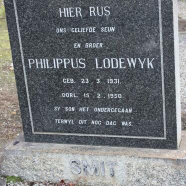 SMIT Philippus Lodewyk 1931-1950