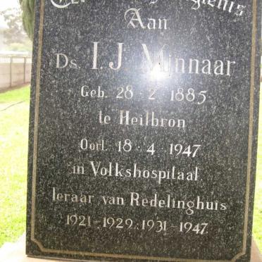 MINNAAR I.J. 1885-1947