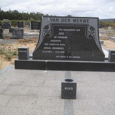 MERWE Josua Johannes, van der 1937-1998