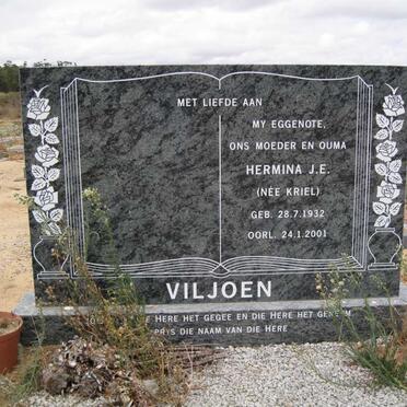 VILJOEN Hermina J.E. nee KRIEL 1932-2001