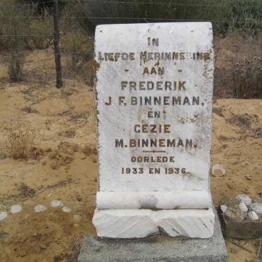 BINNEMAN Frederik J.F. -1933 &amp; Gezie M. -1936