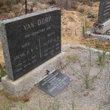 DORP Jacob P.W.A., van 1885-1937 &amp; Aletta J.M. 1886-1964 :: MASURET Bennie 1920-2008 &amp; Bessie VAN DORP 1923-2002