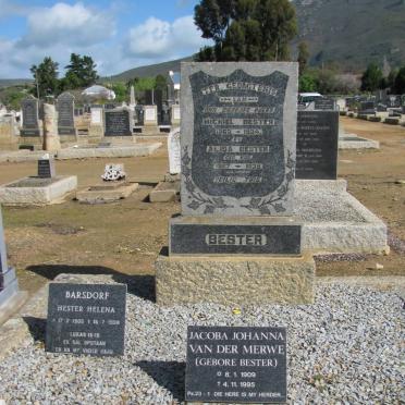 BESTER :: VOS :: BARSDORF :: VAN DER MERWE