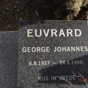 EUVRARD George Johannes 1927-1998