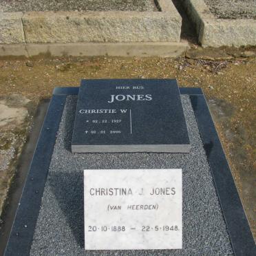JONES Christina J. nee VAN HEERDEN 1888-1948 :: Christie W. JONES 1927-2006