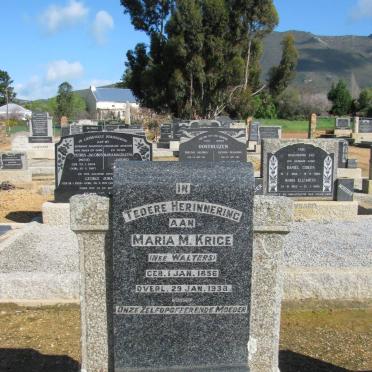 KRIGE Maria M. nee WALTERS 1856-1938