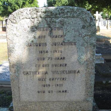 LAUBSCHER Jacobus Johannes 1854-1926 &amp; Catharina Wilhelmina ORFFER 1859-1921