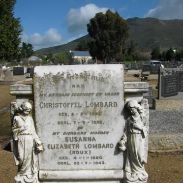 LOMBARD Christoffel 1881-1936 &amp; Susanna Elizabeth ROUX 1880-1943