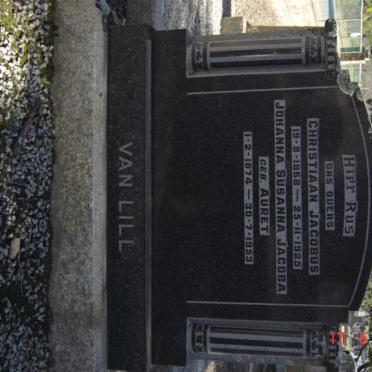 LILL Christiaan Jacobus, van 1868-1925 &amp; Johanna Susanna Jacoba AURET 1874-1953