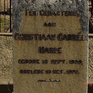 MAREE Christiaan Gabriel 1850-1931