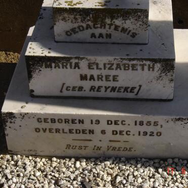 MAREE Maria Elizabeth nee REYNEKE 1855-1920