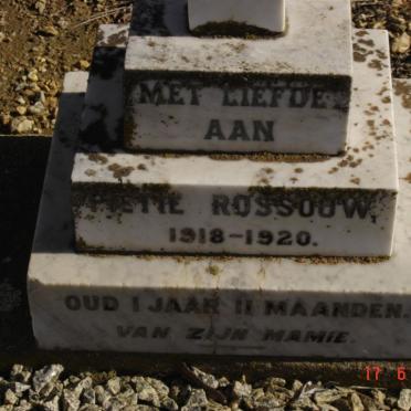 ROSSOUW Pietie 1918-1920