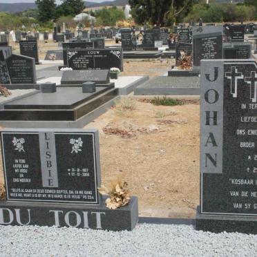 TOIT Johan, du 1984-1996 :: DU TOIT Lisbie 1957-2009
