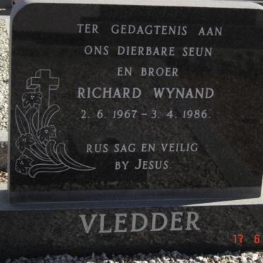 VLEDDER Richard Wynand 1967-1986
