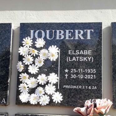 JOUBERT Elsabe nee LATSKY 1935-2021