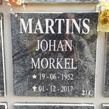 MARTINS Johan Morkel 1952-2017