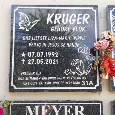 KRUGER Liza-Marie nee VLOK 1992-2021