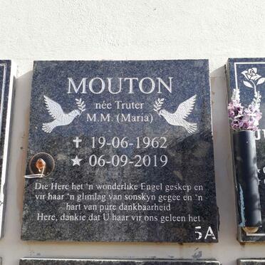 MOUTON M.M. nee TRUTER 1962-2019