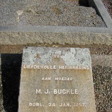 BUCKLE M.J. -1957