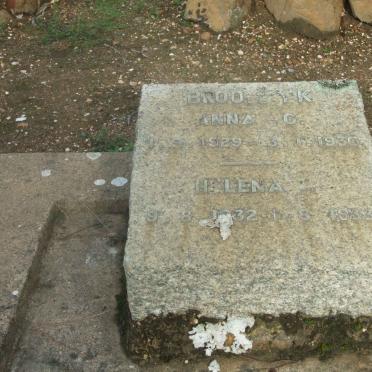 BROODERYK Anna C. 1929-1930 :: BROODERYK Helena 1932-1933