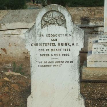 BRINK Christoffel 1883-1900