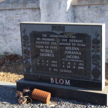 BLOM Petrus Jacobus 1901-1985 &amp; Helena Johanna Jacoba LIEBENBERG 1911-1991
