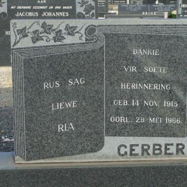 GERBER Ria 1915-1966