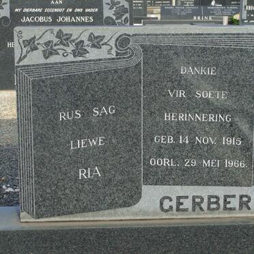 GERBER Ria 1915-1966