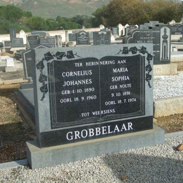 GROBBELAAR Cornelius Johannes 1890-1960 &amp; Maria Sophia NOLTE 1891-1974