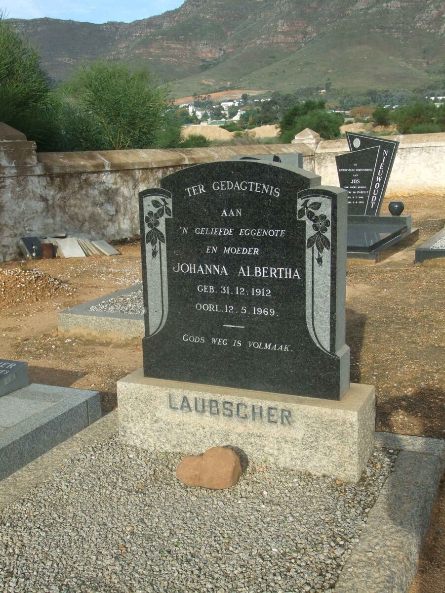 LAUBSCHER Johanna Albertha 1912-1969