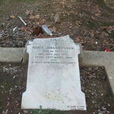 LOUW Maria Johanna nee DU TOIT 1850-1895