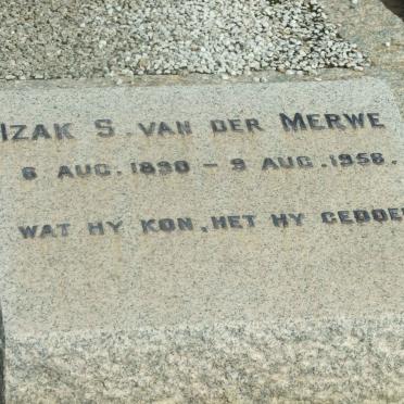 MERWE Izak S., van der 1890-1958