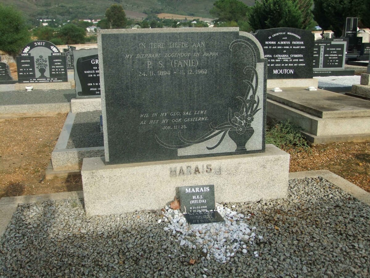 MARAIS P.S. 1894-1962 :: MARAIS H.E.J.1908-2006