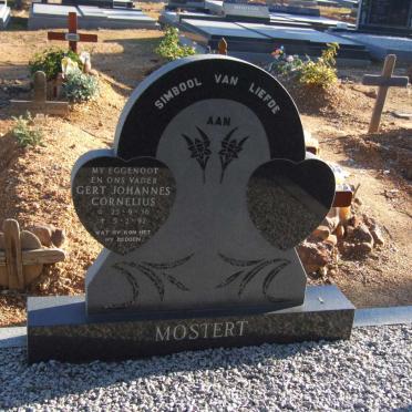 MOSTERT Gert Johannes Cornelius 1936-1992