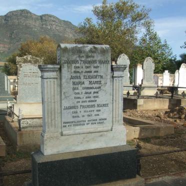MAREE Jacobus Francois 1857-1931 &amp; Anna Elizabeth Maria GROBBELAAR 1866-1935