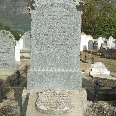 MALAN J.D.F. 1853-1934 &amp; Maria Elizabeth NOTHLING 1871-1928