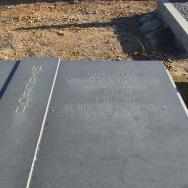 MYBURGH Christina Johanna nee GROENEWALD 1946-1997