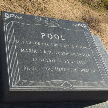 POOL Maria J.A.H. voorheen TRUTER 1916-2001