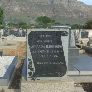 ROSSOUW Catharina H. nee WARNICH 1877-1958