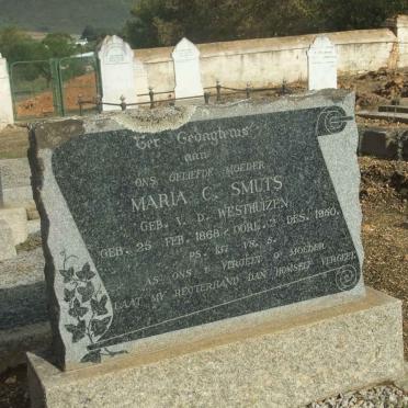 SMUTS Maria C. nee V.D. WESTHUIZEN 1868-1950