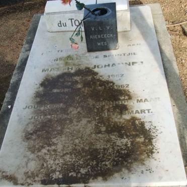 TOIT Mathys Johannes, du 1962-1962