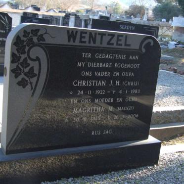 WENTZEL Christian J.H. 1922-1983 &amp; Magritha M. 1925-2006