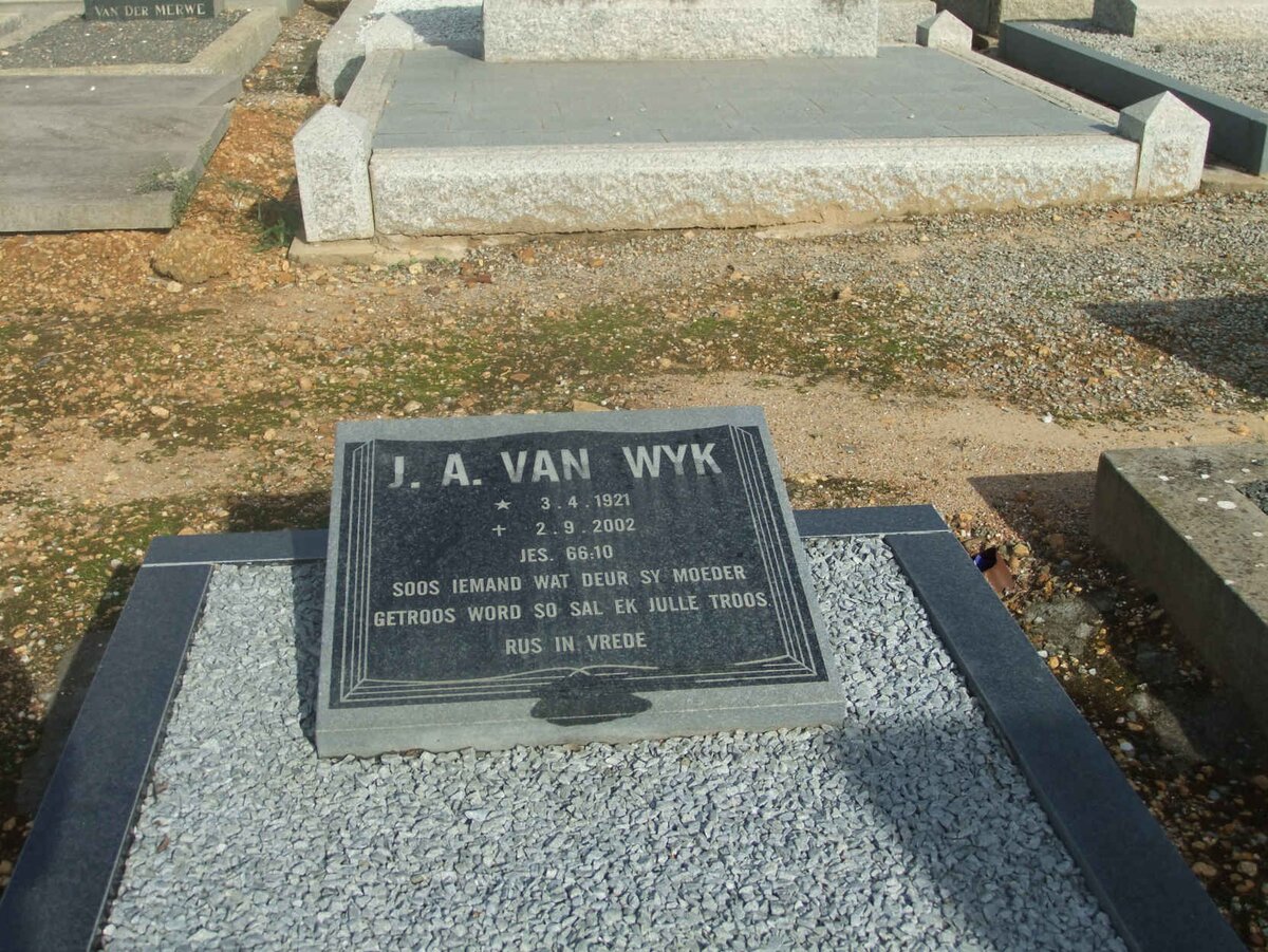 WYK J.A., van 1921-2002