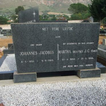 ? Johannes Jacobus 1892-1969 &amp; Martha J.C. SMIT 1894-1966