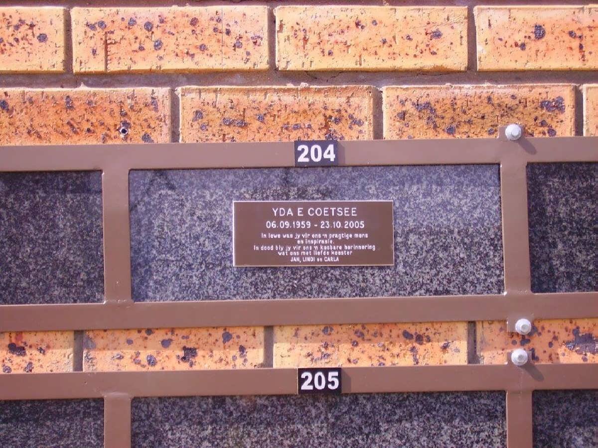 COETSEE Yda Elizabeth nee MARAIS 1959-2005