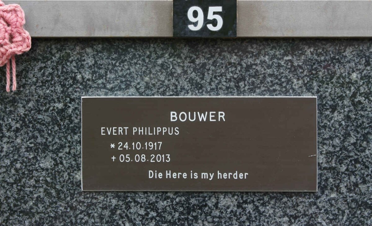 BOUWER Evert Philippus 1917-2013