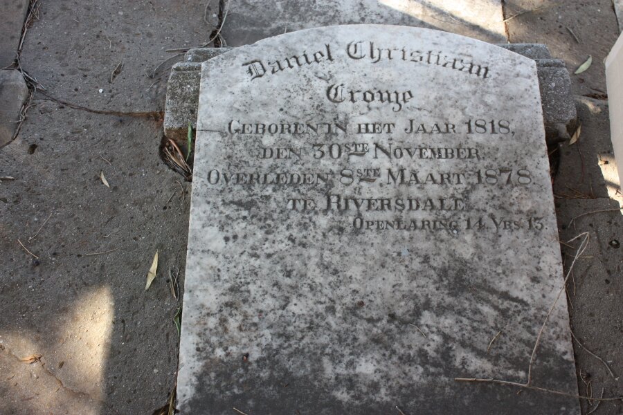 CRONJE Daniel Christiaan 1818-1878