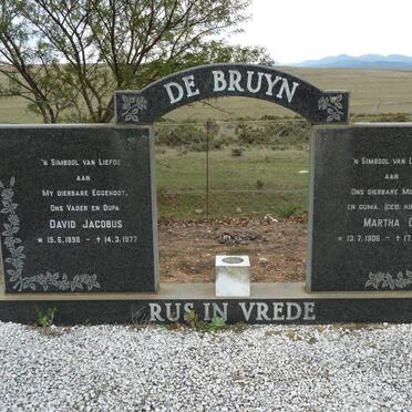 BRUYN David Jacobus, de 1898-1977 &amp; Martha C. 1906-1977