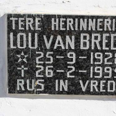 BREDA Lou, van 1928-1995
